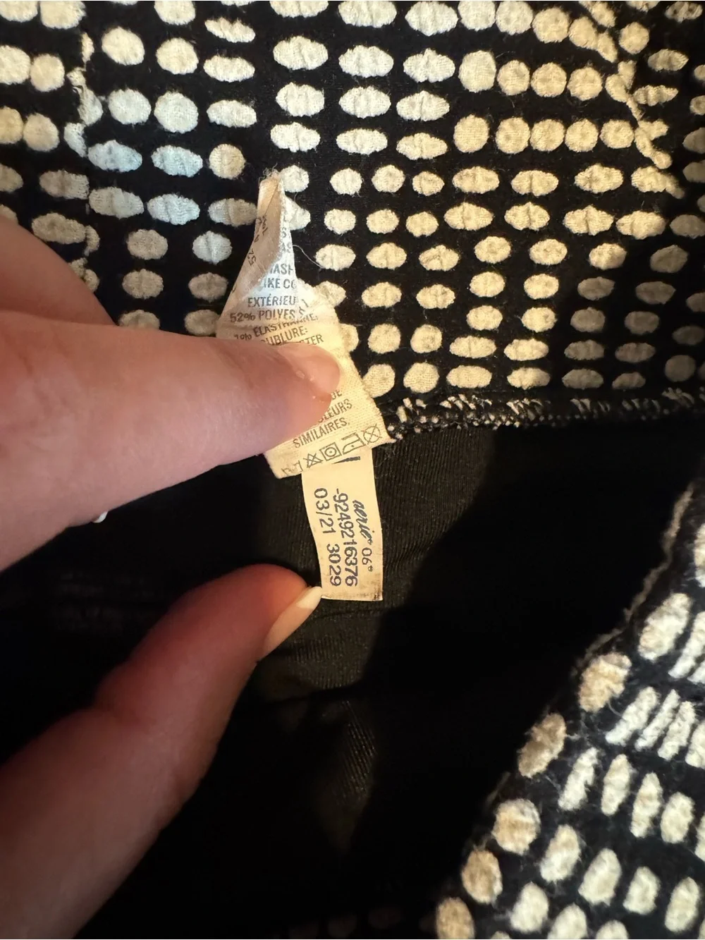 Aerie Black and White Polka Dot High-Waist Bikini Set